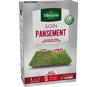 Vilmorin Gazon Soins Pansement 10 X 25 g | Gazon soins pansement, reboucher les trous, zones abîmées pelouse