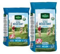 VILMORIN - Gazon Ultra-Résistant - Premières pousses dès 2 semaines - Pour terrains de sport, de jeux ou zones de passage - 10 Kg & 4462416 Gazon Ultra Résistant, Vert, 5 kg
