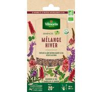 Vilmorin les Plantes Utiles Mélange Hiver Bio Petit Modèle | Résistant au froid, Sainfoin, Trèfle, Rustique, Apport d'azote
