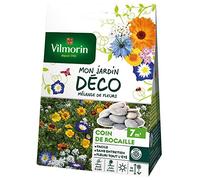 Vilmorin Mélange de Fleurs Coin de Rocaille 7 m² | Composé de centaurée, lin, idéal rocaille, arrosage faible