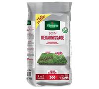 Vilmorin - Soin Regarnissage Universel 2 en 1 - Semences de Gazon + Fortifiant Naturel - Rénovation Facile des gazons abîmés - pour Tous Types de gazons 5 kg Dont 1 kg Gratuit