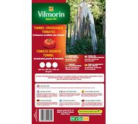 Vilmorin VA04130 Serre-Tunnel de Croissance pour Tomates 60 g/m² 220 x 60 x 400 cm