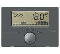 VIMAR 01910.14 Chronothermostat de Contrôle On/Off de la température Ambiante (Chauffage et climatisation), programmation Quotidienne/Hebdomadaire, alimentation par Piles Stylo (Non Livrées)