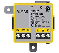 Vimar 03982 Actionneur connecté Wi-Fi pour 1 store avec orientation des lamelles, sortie à relais inverseur, contrôle à distance, standard Bluetooth et Zigbee, installation d'encastrement