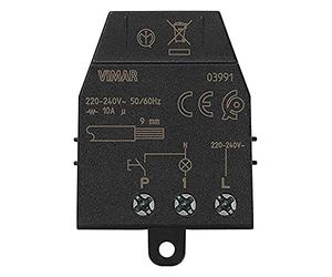 Vimar 03991 Module de relais magnétique Quid pour lumières à impulsions séquentielles ON/OFF, 1 entrée par bouton NO, 1 sortie relais NO 10 A 220-240 V, 50/60 Hz
