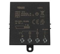 Vimar 03993 Module relais magnétique pour éclairage à impulsions séquentielles ON/OFF, 1 ingr bouton NO, 2 sorties séquentielles à relais NO 10 A 220-240 V ~ 50/60 Hz