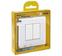 VIMAR 0K03906.04 Plana Kit Interrupteur sans Fil en radiofréquence Philips Friends of hue. Pas Besoin de Piles, Blanc