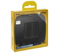 VIMAR 0K03906.08 Arké Roud Kit Interrupteur sans Fil en radiofréquence Philips Friends of hue, Noir