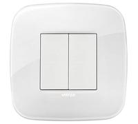 Vimar 0K03925.06 Arké Kit de commande connecté, sans fil et sans batterie, VIEW sans fil standard Bluetooth avec support, touches, plaque 2 m