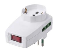 Vimar 0P00334.B Adaptateur Multiple Sécurité 250 V ~ Décalé Vertical, Blanc