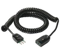 Vimar 0P32352 Prolongateur 5 m, câble 3G0,75 mm2 H05VVH8-F, fiche 2P+T 10 A 250 V~ Standard Italien S11, Prise SICURY 2P+T 10 A 250 V~ Standard Italien P11, Noir