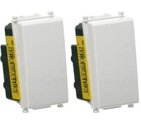 Vimar 0R14004 Déviateur électrique lumineux 1P 10AX Blanc (Lot de 2)