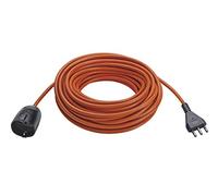 Vimar 0R32394 Rallonge électrique universelle avec câble de 20 m 3G1,5S17, grande fiche 2P+T 16 A 250 V ~ norme italienne type S17, prise avec protection enfants SICURY, idéal dans le jardin