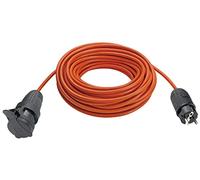 Vimar 0R32397 Câble rallonge linéaire 30m IP44, câble avec 3 conducteurs de 1,5 mm2 et fiche 16A 250V Standards DE/FR, Prise SICURY Standard DE, Puissance Max 3680 W, Orange