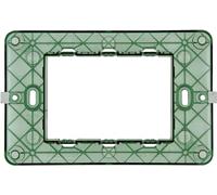 Vimar 0T14613 Plana Support 3 modules, avec vis, pour boîtes 3 modules, 10 pièces