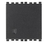 VIMAR 19004.2 Va-et-vient 1P 10 AX 250 V~, éclairable, touche interchangeable, 2 modules, maxi 100 W pour lampes avec alimentation intégrée (CEI 60669-1:2017), série Arké, gris