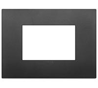 Vimar 19653.71 Arké Plaque Classic 3 modules, technopolymère, noir