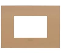 Vimar 19953.33 Arké fit Plate 3 modules, Métal, Sienna