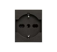 Vimar 30210.G Ligne prise SICURY universelle standard italienne P40, noir, 2 m