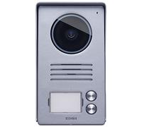 Vimar 40921.P2 Platine de rue audio/vidéo pour Visiophone mains libres LCD 7in, 2 boutons, avec cadre anti-pluie, installation pour pose en saillie
