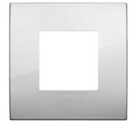 VIMAR Arke série - Cadre Classic 2 modules Metal Argent