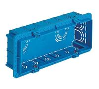 VIMAR - Boîte à encastrer rectangulaire 6 module bleu
