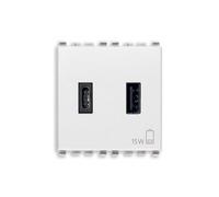 Vimar Eikon 20295.AC.B Prise USB pour dispositifs électronique C 5V 3A 2M blanc