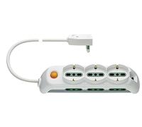Vimar FP00531.X.B 3 Prises universelles 6P17/11 et Spb17, interrupteur, 5 m Blanc