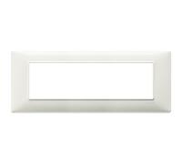 VIMAR Plana Serie tecnopolimero Plaque 7 modules Ivoire