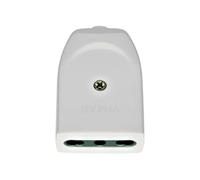 Vimar RI.00223B Prise mobile SICURY 2P+T 16 A 250 V, standard italien type P17/11, sortie câble axial, blanc