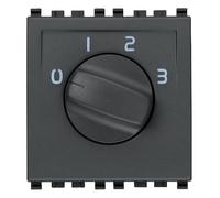 VIMAR série eikon - Commutateur rotatif 1 pôle 6 A Gris