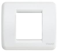 VIMAR série Idea - Plaque Rondo 1 - 2 module métal blanc