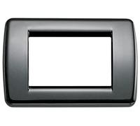 VIMAR série Idea - Plaque Rondo 3 Module métal noir
