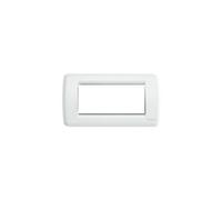 VIMAR série Idea - Plaque Rondo 4 Module Métal Blanc