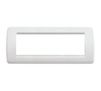 VIMAR série Idea - Plaque Rondo 6 module en plastique blanc Idea