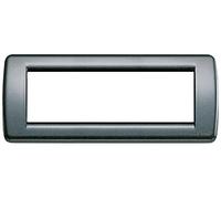 VIMAR série Idea - Plaque Rondo 6 module métal anthracite métallique/A