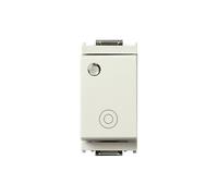 VIMAR série Idea - Poussoir 1 pôle Contact ouvert 10 A Générique lumineux blanc