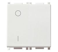 VIMAR série plat - Interrupteur 2 pôles 16 AX 2 module blanc
