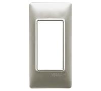 VIMAR série plat - Plaque 1 module panel tecnopolimero Nickel