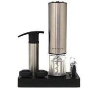 Vin bouquet fi 002 set - set tire-bouchon électrique deluxe avec pompe, deux bouchons et coupeur G