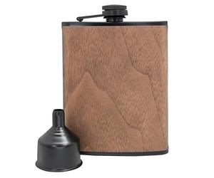 Vin Bouquet FIA 1277 flasque acier inoxydable design bois 8 oz accessoires boisson alcool