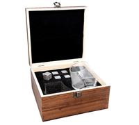 Vin Bouquet FIA 1366 coffret whisky boîte bois pierres refroidissantes et verres accessoires whisky cadeau
