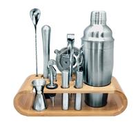 Vin Bouquet FIK 1432 Set Cocktail Complet avec Base Bambou kit mixologie Barman Professionnel