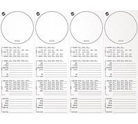 Vin Folly - Notes de dégustation de vin Sets de Table imprimé 20-Pack (30,5 x 40,6 cm)