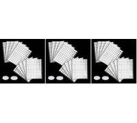 Vinabo 1080 Pcs Scratch Autocollant Double Face, Scratch Autocollant Rond, Adhésif Rond,540 Paires de Points Auto-adhésifs Ronds de 10 mm, pour DIY, Photos,Travaux Manuels etc (Lot de 3)