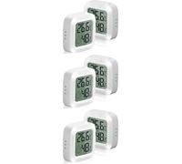 Vinabo 2 pièces Petit Thermomètres Hygromètres Intérieurs Numériques Haute Précision avec Indicateur de Confort - Pour Bureau, Chambre de Bébé, Vestiaire (Lot de 3)