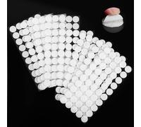 Vinabo 400 Pcs Pastille Scratch Autocollant Double Face Rond 20mm Crochets et Boucles pour DIY, Artisanat (Lot de 5)