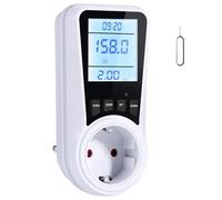 Vinabo Compteur de consommation électrique avec LCD, compteur d'énergie électrique 16 A/3680 W, 7 modes de surcharge, protection de consommation d'énergie