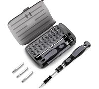 Vinabo Jeu Tournevis de Précision 32 en 1- Mini Set Tournevis Magnétique Bricolage Electronique de Réparation Kit, Outil Informatique pour PC, MacBook, iPhone, Lunettes, Montre, Smartphone (Lot de 5)