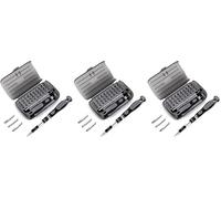 Vinabo Jeu Tournevis de Précision 32 en 1- Mini Set Tournevis Magnétique Bricolage Electronique de Réparation Kit, Outil Informatique pour PC, MacBook, iPhone, Lunettes, Montre, Smartphone (Lot de 3)